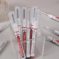 10 Pcs Long Head Deep Hole Marker – Long Nib Marker, Multi-Purpose Deep Hole