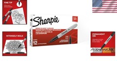 Quality Fine Tip Black Permanent Markers – Quick Drying Ink Pack
