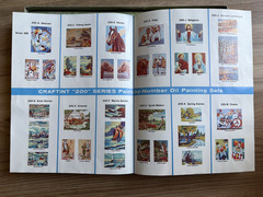 VINTAGE 1958 CRAFTINT BIG 3 SET PAINT- BY-NUMBER SET-Finished & Partial Prints