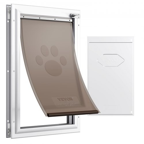 Pet Door, 11.3″ x 16.02″AluminumFrame with Lock andFlap System, Weatherproof…