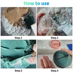 Concrete Cement Pigment-200g 4 colors 50g/2oz/Bottle of Black,blue and yellow…