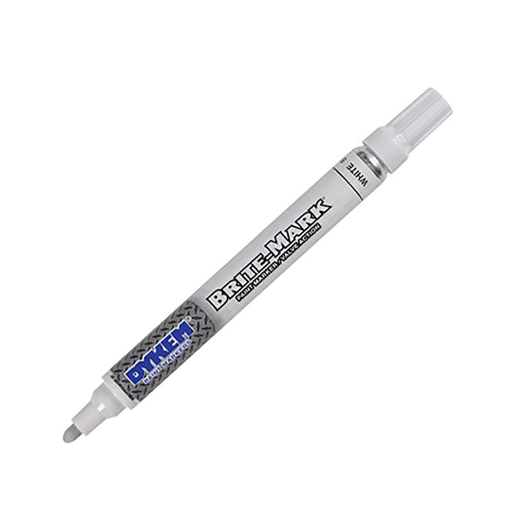 Dykem Brite-Mark White Medium Point Marker 1/PK