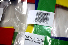 2-pack / 8 pieces SILICONE T AND FOCUS MARKERS 6″ X 4.7″ RED BLUE YELLOW GREEN