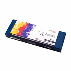 Rosa Gallery Monopigmented Professional Watercolor Paint Set, 21 Ct in Metal Box