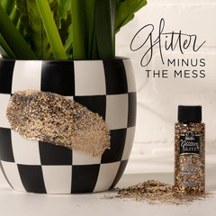 Glitter Glitz Acrylic Craft Paint, Blue, 2 Fl Oz