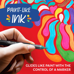 Sharpie Creative Markers, Water-Based Acrylic Markers, Brush Tip, Assorted Color