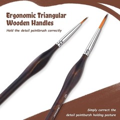 Miniature Paint Brushes, 11pcs Micro Detail Paint Brushes for Model, Paint by…