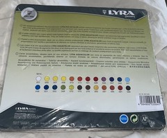 24 LYRA Aquacolor Water-Soluble Pastels Crayons Watercolor New sealed Germany