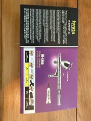 Iwata Hi-Line Total Control HP-CH Airbrush AND Sparmax Air Compressor -READ DES.
