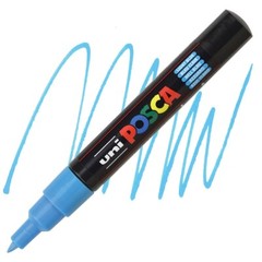 Posca Markers, Paint Marker, Light Blue Paint 1M Extra Fine Tip, Opaque, Acrylic