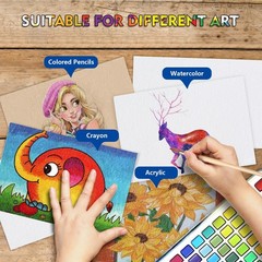 82 Sheets Watercolor Paper 230GSM/110 LB Cotton Thick 5 x 7 Inches, 82 pcs