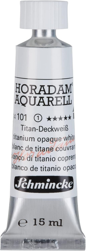 – HORADAM® AQUARELL – Finest Artists’ Watercolours, Titanium Opaque White – 15 M