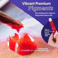 Artistic Acrylic Paint Set – 24 Non-Toxic Colors, Great for Holidays & Crafts