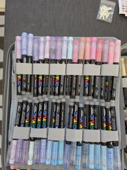 Guangna 408 Acrylic Paint Marker Soft Brush Tip Direct Liquid Ink Control Sealed