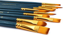 20Pcs Bulk Artist Painting Brush Set for Acrylic Watercolor Gouache Hobby Craft