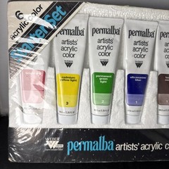 VTG 1982 Weber Permalba Artists’ ACRYLIC Color Paints Multiple Colors 2.25 Fl Oz