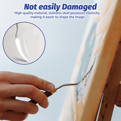 Stainless Steel Palette Knife Oil Painting Color Mixing Scraper 20PCS/Set