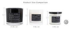 Lulu Candles | Gardenia | Luxury Scented Soy Jar Candle | Hand 9 Oz., Clear