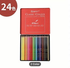 24 Giorgione Oil Based Colored Pencils Triangle Barrel NEW Shipping Included