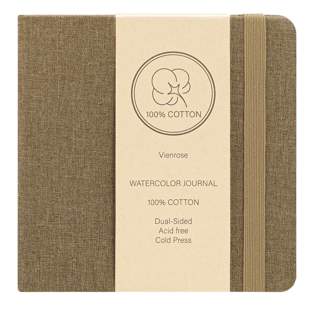 Vienrose Watercolor Sketchbook, 5.5″x5.5″ Watercolor Journal with 24 Sheets 1…
