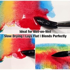 Non-Warping 100% Cotton Watercolor Paper Block – 20 Sheets of 160lb/350gsm