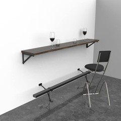 Foot Rail Kit – Under Counter Mount Hardware Improve Comfort and Stability Heavy