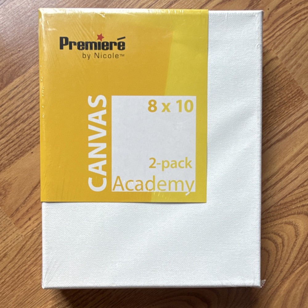 Premiere by Nicole Academy Series 8×10 Cotton Canvas Panel 2 Pack