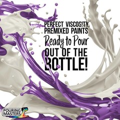 Pouring Masters Grape Jelly 8-Ounce Bottle of Water-Based Acrylic Pouring Paint