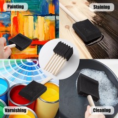 240 Pcs Foam Paint Brushes Set – 1″ Sponge Brushes for Painting, Staining & DIY