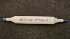 5 NEW SINGLE DUAL-TIPPED COPIC ALCOHOL MARKERS/COLORS: (B16, C6, RV69YG06, R35)