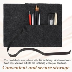 9 Pcs Scratch Art Tools Set with Pens, Stylus, Scrapers, Brush & Storage Bag