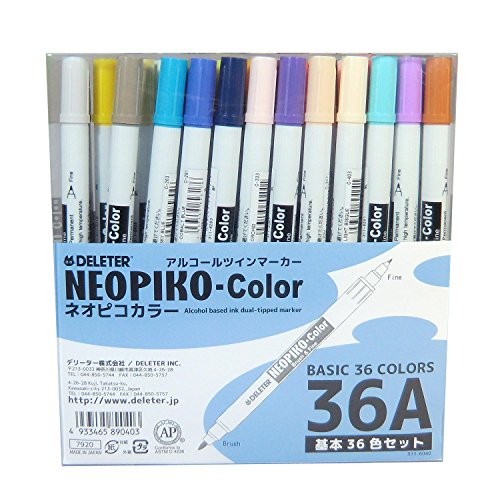 Derita alcohol marker Neopiko color 36 colors A set