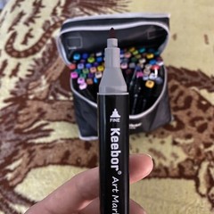 Keebor 80 Colors Dual Tip Alcohol Based Art Markers Plus 1 Blender Marker wit…