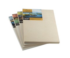 6×8 in. 3/4 in. Cradled MDF Gesso Panels Ultra Smooth Primed Hardboard 12 Pack