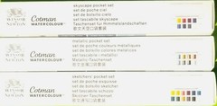 (3) WINSOR & NEWTON COTMAN WATERCOLOUR 9+ CT. POCKET SETS~BID@$23.88~GOOD LORD!
