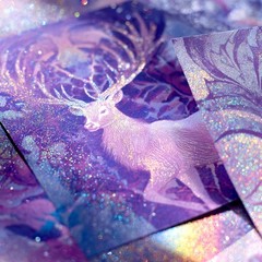 Galaxy Glitter Acrylic Paint Set – 8 Twinkle Iridescent Colors 0.71 Fl Oz / 2…