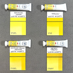 White Nights Watercolor Paints, Professional Grade, 63 Colors, 10 ml Tubes