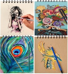 Prina 76 Pack Drawing Sketching Kit Art Supplies Pencils Sketchbook Adults Teens