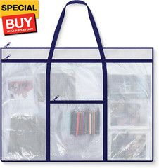 Large Art Portfolio Case 48″ x 36″ Poster Storage Bag Bulletin Board Holder Cont
