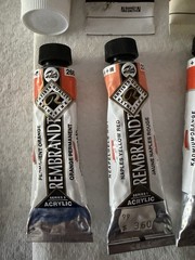 20+ Artist Acrylic Paint Tubes Rembrandt Liquitex Winsor Newton Lot