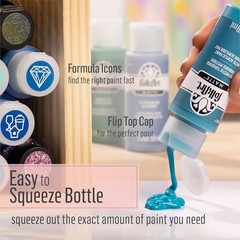 Versatile FolkArt Blue Echo Acrylic Paint – 2 Oz for Easy Cleanup and Creativity