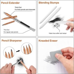 Drawing Pencils Set Art Supplies Sketch Pencils Kit for Kids Adults 29pcs