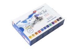 12 Watercolor Paint White Nights® Set URBAN LANDSCAPE Full Pan Palettes Extra Fi