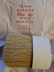 Natural Hog Bristle Loose 95 MM For Brush Making Or Book Binding. Clean Boiled