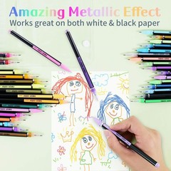 Colored Gel Pens Set for Coloring, 36 Colors 1 Count (Pack of 36), 36