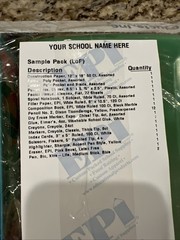Essential School Supply Kit for Grade School – SAMPLE PACK. Sealed!