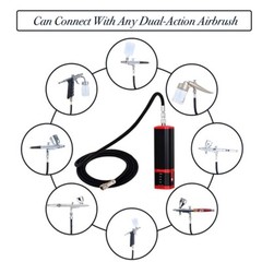 Cordless Airbrush with 2 Battery, 32PSI Portable Airbrush Kit with Compressor