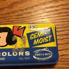 Vintage Playtime Water Colors No. 525 Tin Binney & Smith