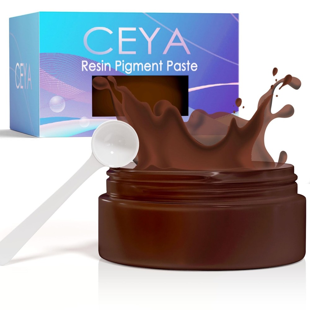 Chocolate Brown Resin Pigment Paste 3.5oz/ 100g Epoxy Dye Pigment Opaque Epoxy R