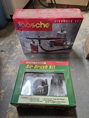 Paasche Double Action Internal Mix Air Brush Kit w Central Pneumatic Kit UNTEST